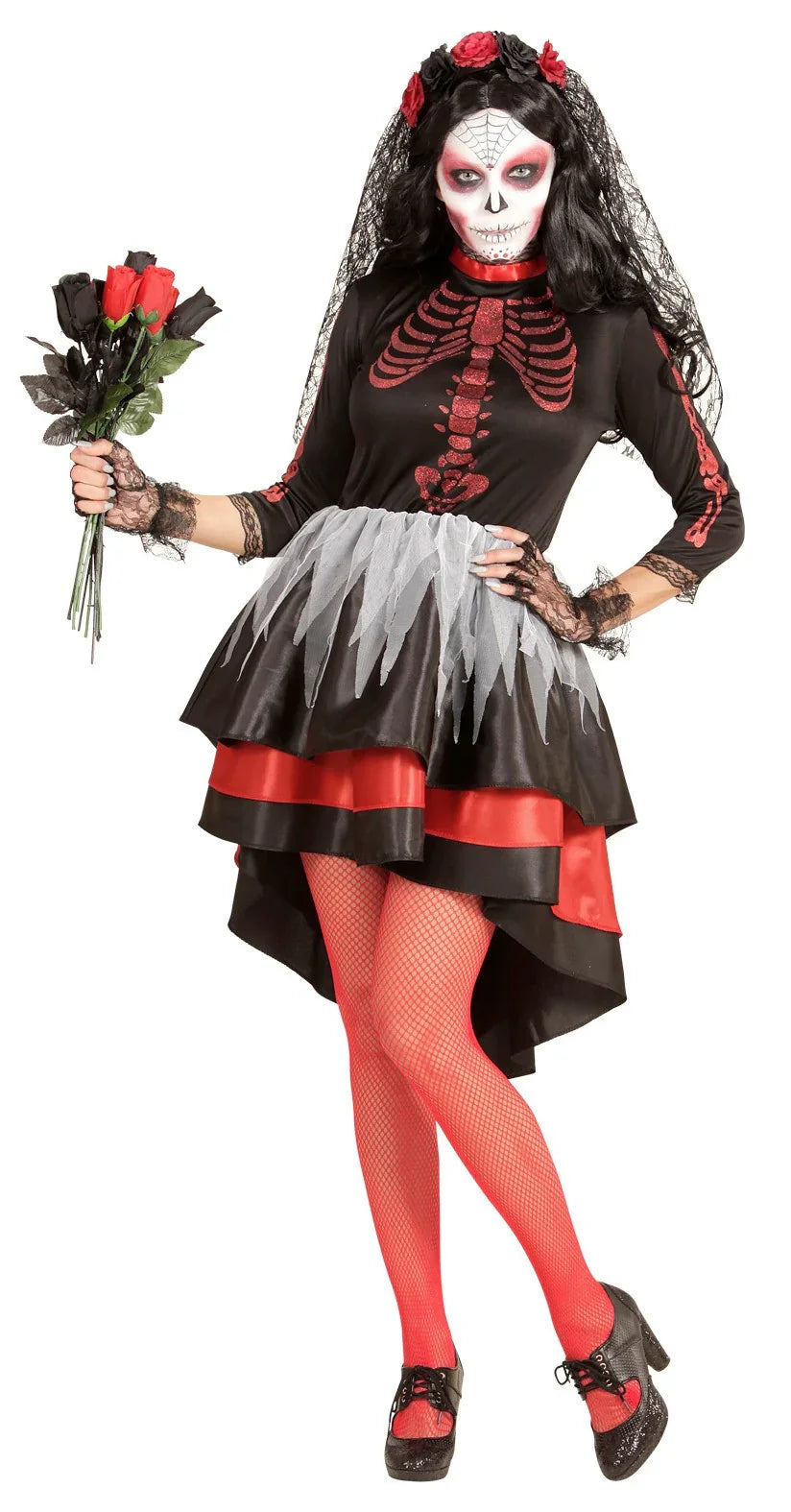 Disfraz de Catrina Día de los Muertos para Mujer Catrina Widmann